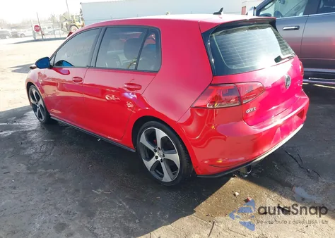 2015 Volkswagen Golf Gti 2.0T Se 4-Door из США, поврежденный, VIN 3VW4T7AU0FM007231